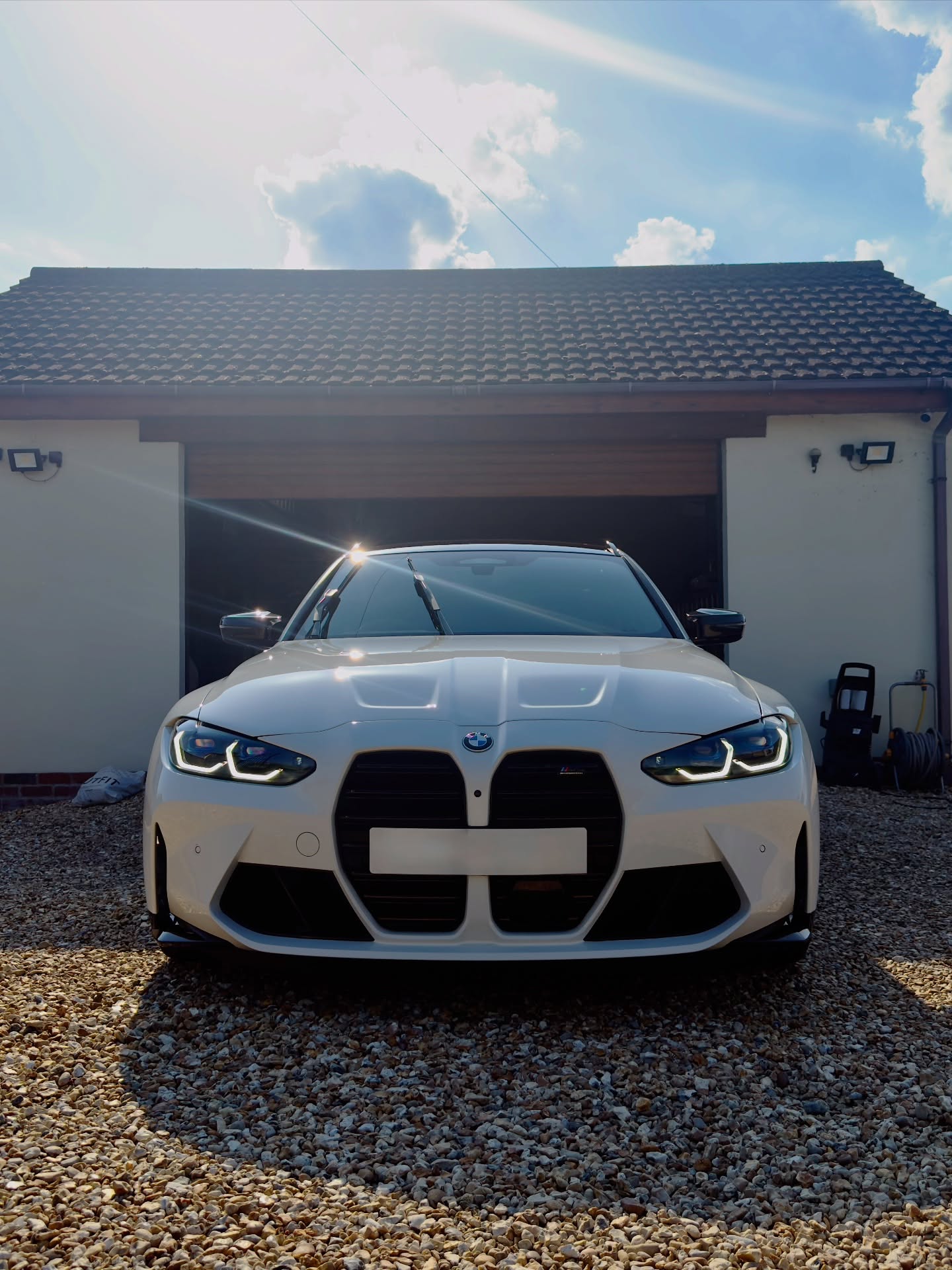 White BMW M3 Touring finished by RHS Valets