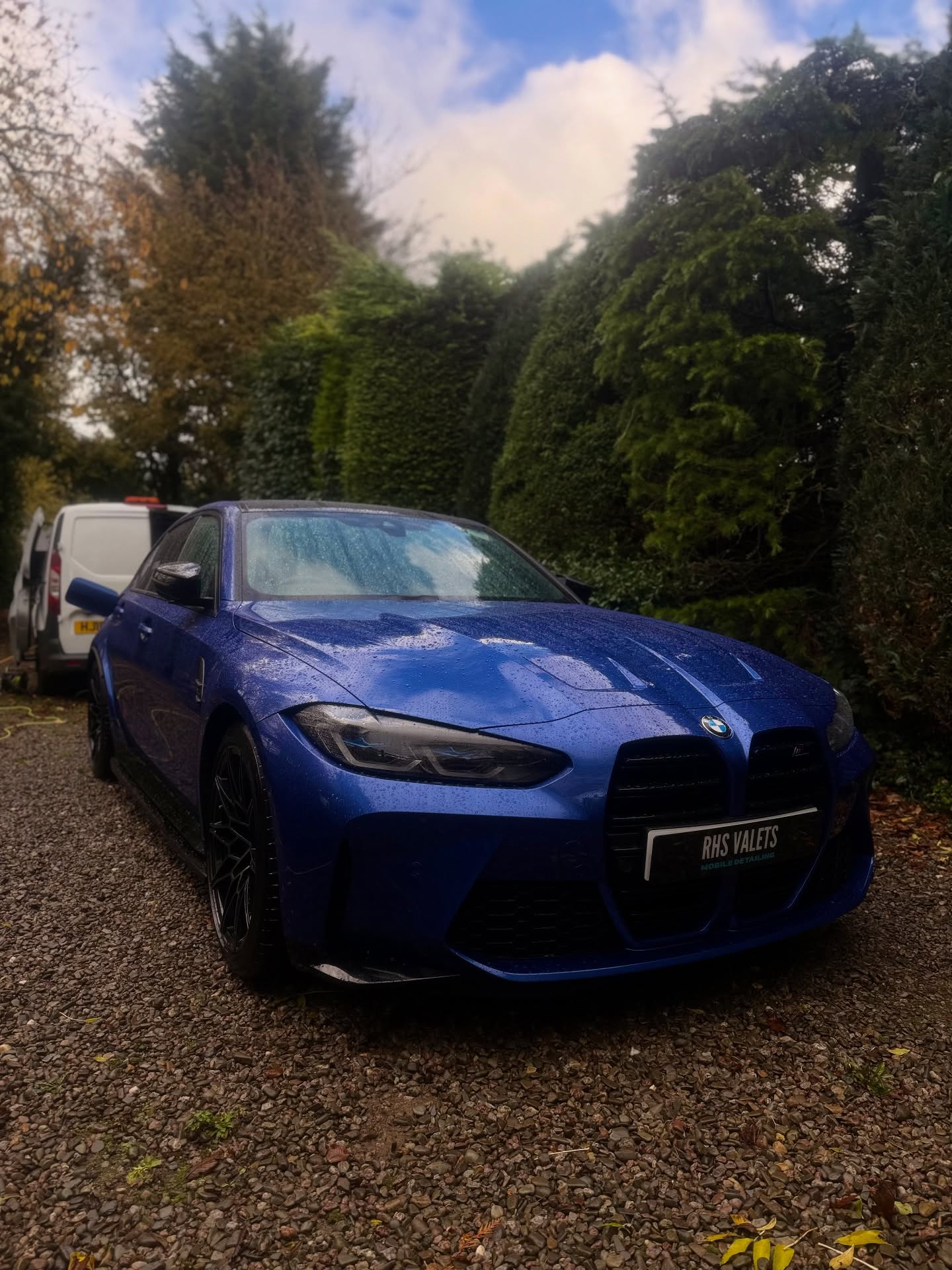 Blue BMW detailed by RHS Valets