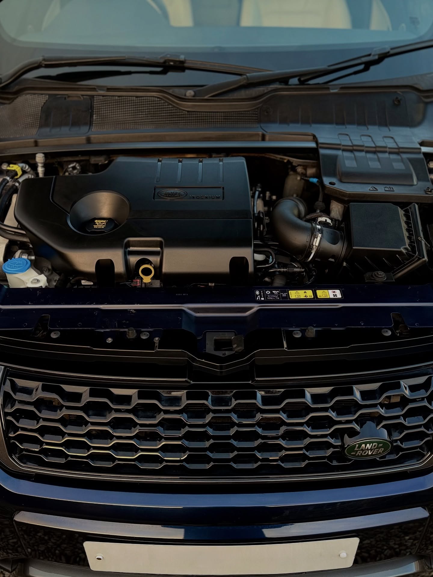 Land Rover engine bay detailed by RHS Valets